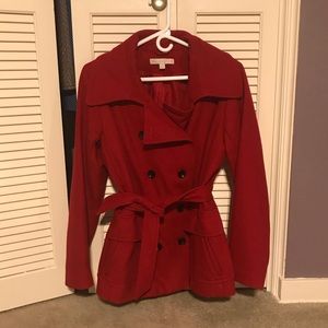 Red Pea Coat